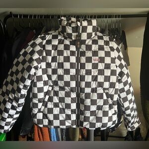 Vans Foundry Checkered Puffer Jacket NWT